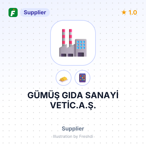 GÜMÜŞ GIDA SANAYİ VETİC.A.Ş. – summary card, no photo uploaded yet
