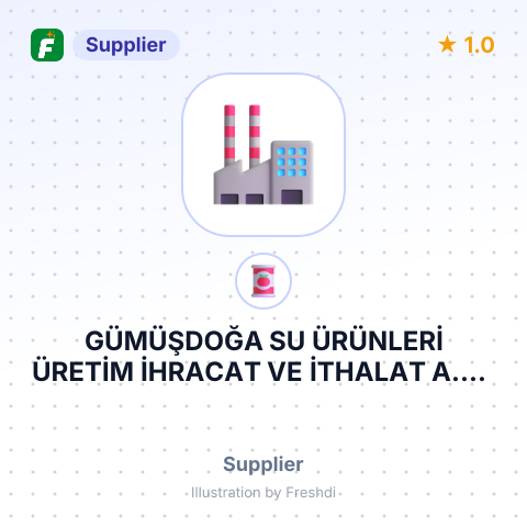GÜMÜŞDOĞA SU ÜRÜNLERİ ÜRETİM İHRACAT VE İTHALAT A.Ş – summary card, no photo uploaded yet