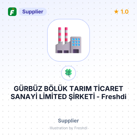 GÜRBÜZ BÖLÜK TARIM TİCARET SANAYİ LİMİTED ŞİRKETİ – summary card, no photo uploaded yet