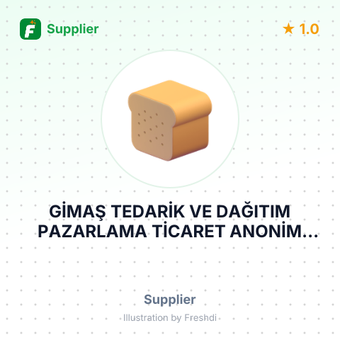 GİMAŞ TEDARİK VE DAĞITIM PAZARLAMA TİCARET ANONİM ŞİRKETİ – summary card, no photo uploaded yet