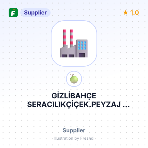 GİZLİBAHÇE SERACILIKÇİÇEK.PEYZAJ SAN.VETİC. LTD – summary card, no photo uploaded yet