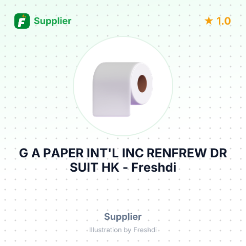 G A PAPER INT'L INC RENFREW DR SUIT HK – summary card, no photo uploaded yet