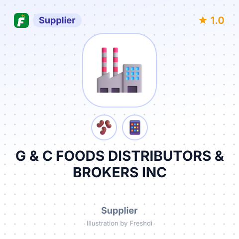 G & C FOODS DISTRIBUTORS & BROKERS INC – summary card, no photo uploaded yet