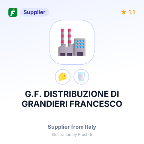 G.F. DISTRIBUZIONE DI GRANDIERI FRANCESCO – summary card, no photo uploaded yet