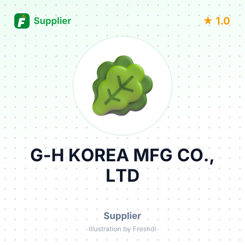 G-H KOREA MFG CO., LTD – summary card, no photo uploaded yet