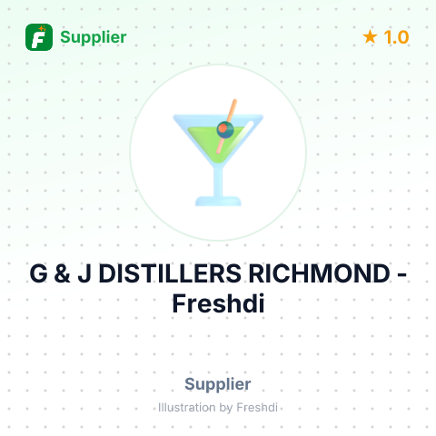G & J DISTILLERS RICHMOND – summary card, no photo uploaded yet