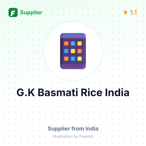 G.K Basmati Rice India  – summary card, no photo uploaded yet