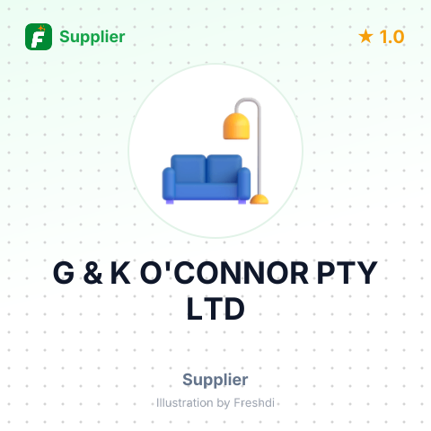 G & K O'CONNOR PTY LTD – summary card, no photo uploaded yet