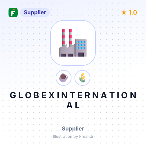 G L O B E X I N T E R N A T I O N A L – summary card, no photo uploaded yet