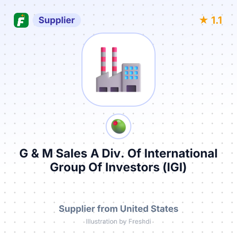 G & M Sales A Div. Of International Group Of Investors (IGI)  – summary card, no photo uploaded yet