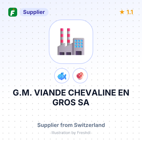 G.M. VIANDE CHEVALINE EN GROS SA – summary card, no photo uploaded yet