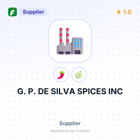 G. P. DE SILVA SPICES INC – summary card, no photo uploaded yet