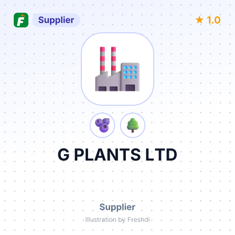 G PLANTS LTD – summary card, no photo uploaded yet