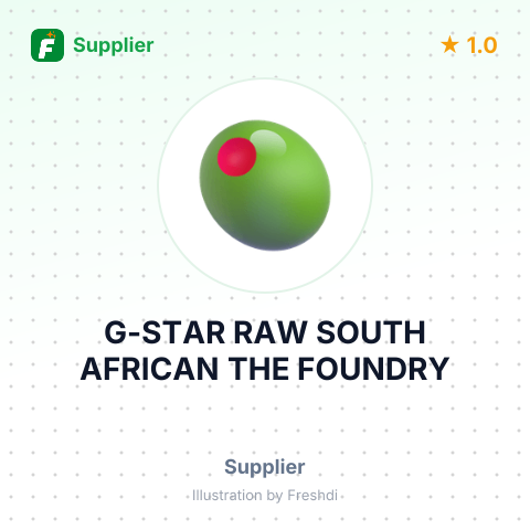 G-STAR RAW SOUTH AFRICAN THE FOUNDRY – summary card, no photo uploaded yet