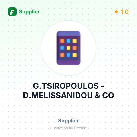 G.TSIROPOULOS -D.MELISSANIDOU & CO – summary card, no photo uploaded yet