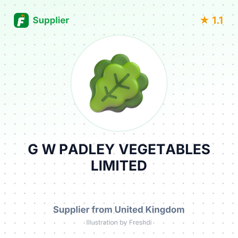 G W PADLEY VEGETABLES LIMITED – summary card, no photo uploaded yet