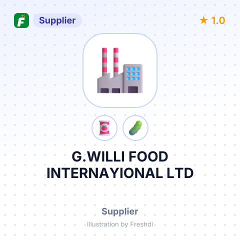 G.WILLI FOOD INTERNAYIONAL LTD – summary card, no photo uploaded yet