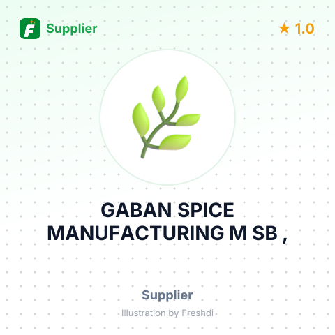GABAN SPICE MANUFACTURING M SB , – summary card, no photo uploaded yet