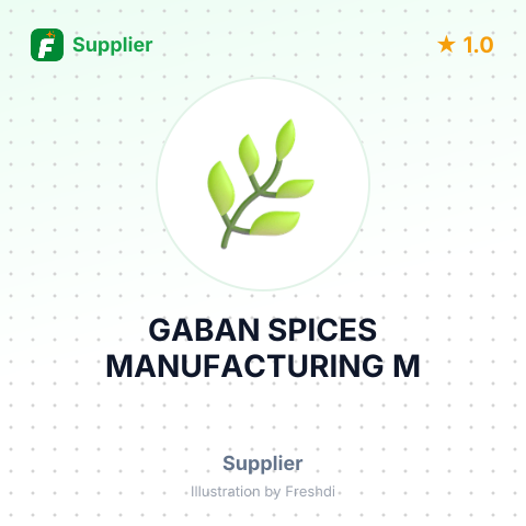 GABAN SPICES MANUFACTURING M – summary card, no photo uploaded yet