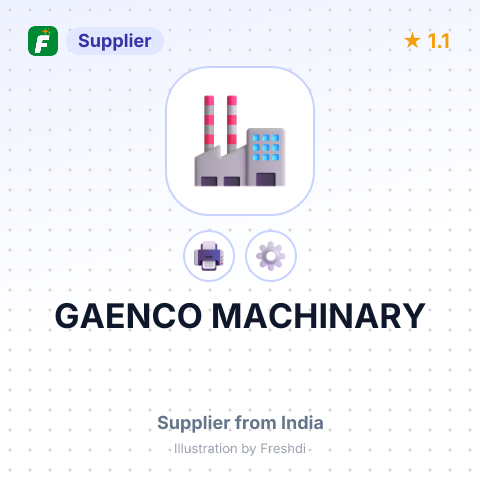 GAENCO MACHINARY – summary card, no photo uploaded yet