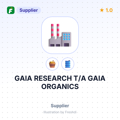 GAIA RESEARCH T/A GAIA ORGANICS – summary card, no photo uploaded yet