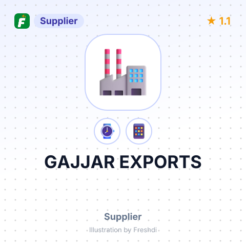GAJJAR EXPORTS – summary card, no photo uploaded yet