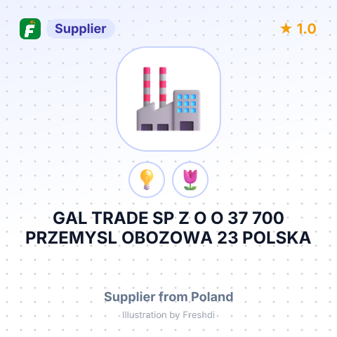 GAL TRADE SP Z O O 37 700 PRZEMYSL OBOZOWA 23 POLSKA – summary card, no photo uploaded yet