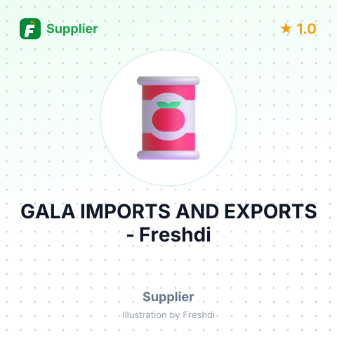 GALA IMPORTS AND EXPORTS – summary card, no photo uploaded yet