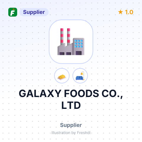 GALAXY FOODS CO., LTD – summary card, no photo uploaded yet