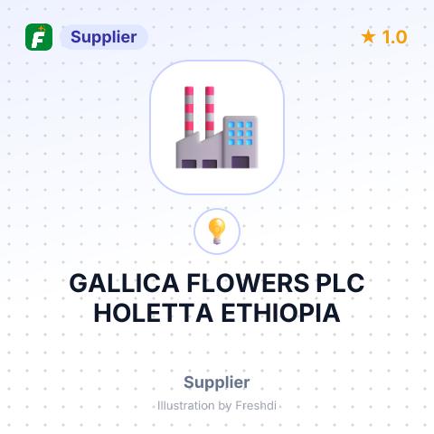 GALLICA FLOWERS PLC HOLETTA ETHIOPIA – summary card, no photo uploaded yet