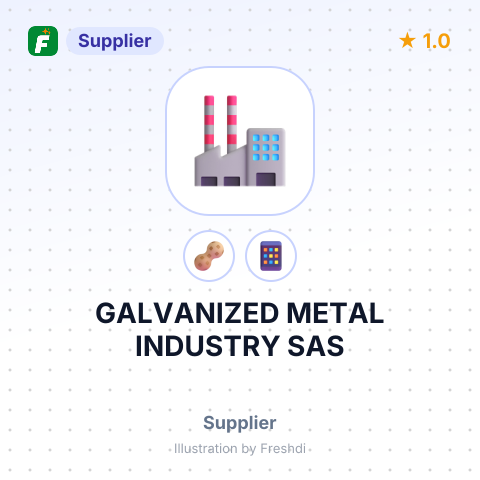 GALVANIZED METAL INDUSTRY SAS – summary card, no photo uploaded yet