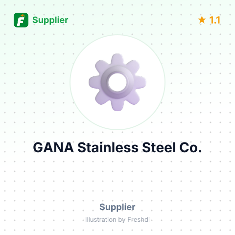 GANA Stainless Steel Co. – summary card, no photo uploaded yet