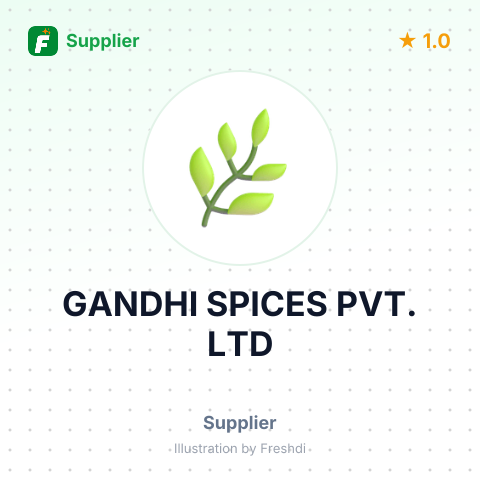 GANDHI SPICES PVT. LTD – summary card, no photo uploaded yet