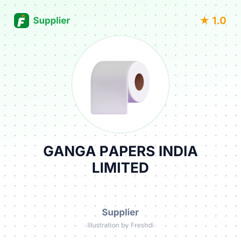 GANGA PAPERS INDIA LIMITED – summary card, no photo uploaded yet