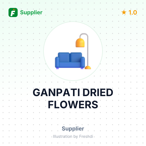 GANPATI DRIED FLOWERS – summary card, no photo uploaded yet