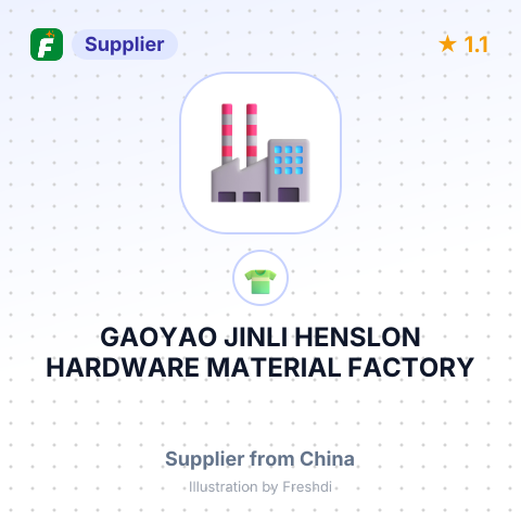 GAOYAO JINLI HENSLON HARDWARE MATERIAL FACTORY – summary card, no photo uploaded yet