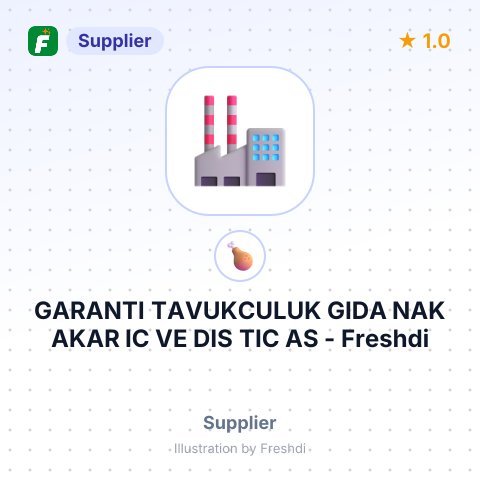 GARANTI TAVUKCULUK GIDA NAK AKAR IC VE DIS TIC AS – summary card, no photo uploaded yet