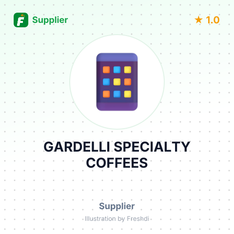 GARDELLI SPECIALTY COFFEES – summary card, no photo uploaded yet
