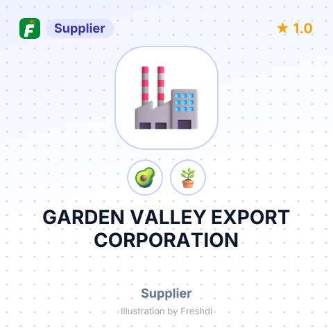 GARDEN VALLEY EXPORT CORPORATION – summary card, no photo uploaded yet