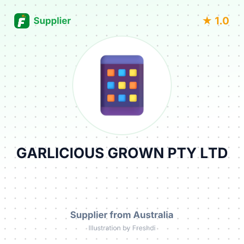 GARLICIOUS GROWN PTY LTD – summary card, no photo uploaded yet