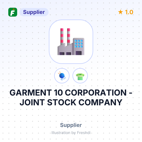 GARMENT 10 CORPORATION - JOINT STOCK COMPANY – summary card, no photo uploaded yet