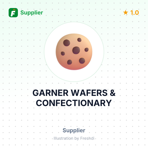 GARNER WAFERS & CONFECTIONARY – summary card, no photo uploaded yet