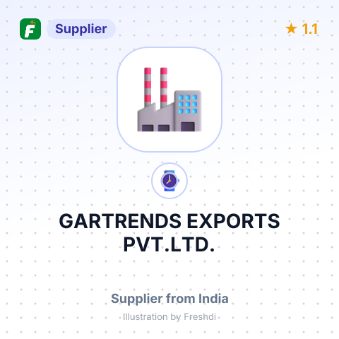 GARTRENDS EXPORTS PVT.LTD. – summary card, no photo uploaded yet