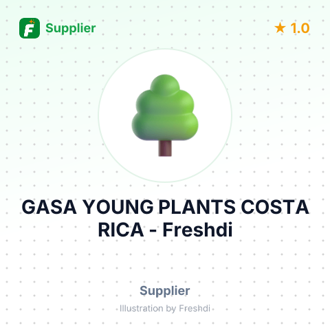 GASA YOUNG PLANTS COSTA RICA – summary card, no photo uploaded yet