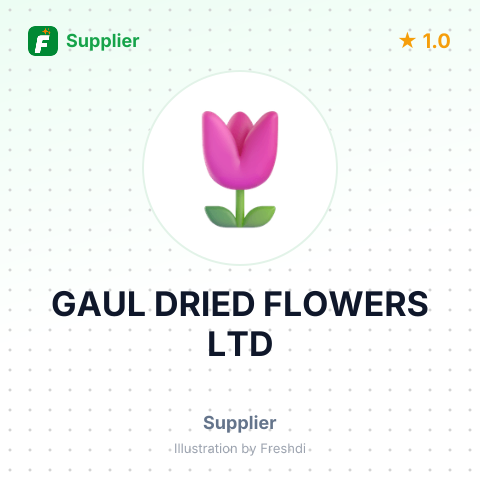 GAUL DRIED FLOWERS LTD – summary card, no photo uploaded yet