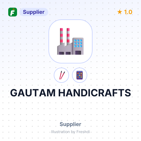 GAUTAM HANDICRAFTS – summary card, no photo uploaded yet