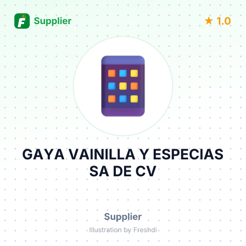 GAYA VAINILLA Y ESPECIAS SA DE CV – summary card, no photo uploaded yet