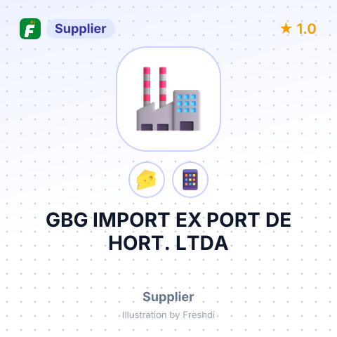 GBG IMPORT EX PORT DE HORT. LTDA – summary card, no photo uploaded yet