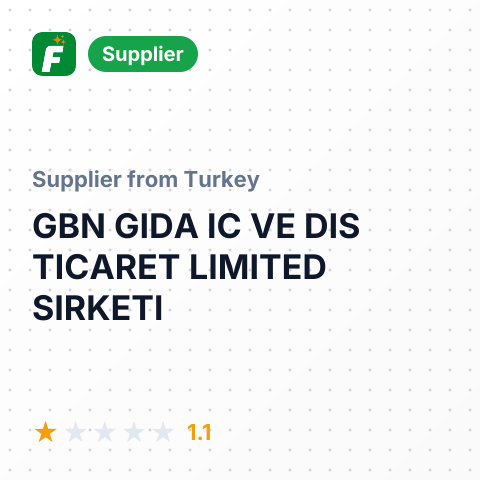 GBN GIDA IC VE DIS TICARET LIMITED SIRKETI – summary card, no photo uploaded yet