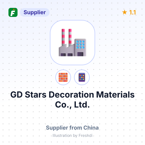 GD Stars Decoration Materials Co., Ltd. – summary card, no photo uploaded yet